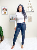 Good Lookin’ Out Turtleneck Bodysuit White