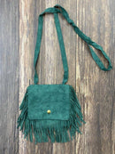 Boho Fringe Crossbody Flap Purse