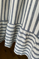Cotton Linen Striped Dress