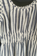 Cotton Linen Striped Dress