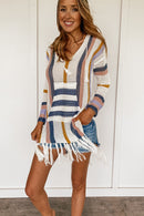 Boho Getaway Island Knit Swimsuit Cover Up