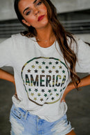 Camo America Tee