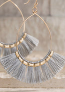 Teardrop Tassel Earrings