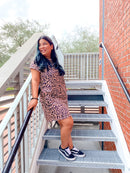 Leopard T-shirt Dress