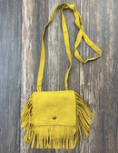 Boho Fringe Crossbody Flap Purse