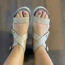 Lisle Taupe Tan Wedges