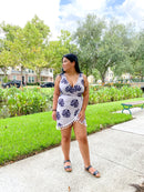 Mini Wrap Palm Dress