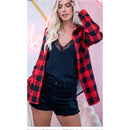 Buffalo Plaid Lined Button Up Flannel