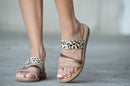 Blowfish Slip on Sandals - cheetah/champagne