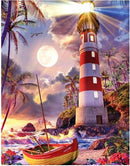 Diamond Dot DIY Paintings-Full Round 12x16- 8 Coastal Designs(451)