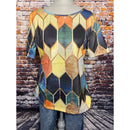 Fall Geometric Print Top