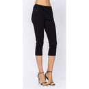 Judy blue MID-RISE BLACK SKINNY CAPRI