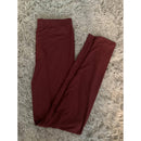 Burgundy leggings
