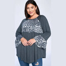 Excuse Me For Looking Good Animal Print Babydoll Tunic