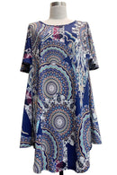 Navy Mandala Tunic(362)