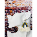 Rainbow Macrame Earrings