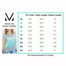 Olivia Ocean Stripes Tee - Teal Vibes