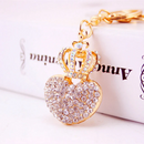 Hey Queen -  French Heart & Crown Key Chain