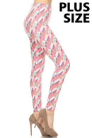 Pastel Paint Strokes Legging(168)