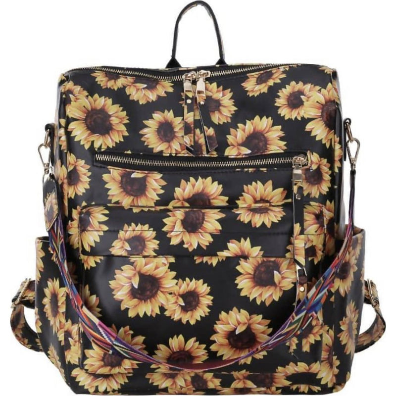 Sunflower Backpack Purse
