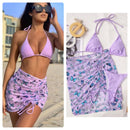 3 Pc Butterfly bikini set