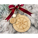 Track Santa QR code Ornament