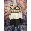 Luna Aztec Fleece PLUS Top