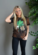 Clover Bleached Graphic Tee