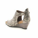 Snakeskin Wedge Sandal