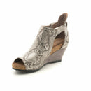 Snakeskin Wedge Sandal