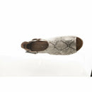 Snakeskin Wedge Sandal