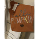 Hello Pumpkin Fall Tee, Rust
