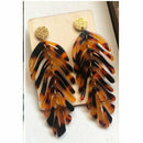 Light weight Acrylic Leaf Earring Dangles