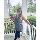 Ribbed vneck tank top