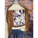 Cow Fringe Faux Leather Purse