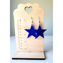 Red Acrylic Star Earrings