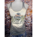 Sublimated Bleach Racer Back Tank-Charcoal