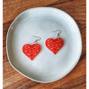 Scrolled Heart Earrings