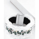 Retro Print Denim Bracelet