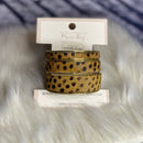 Myra Black Polka Dots Bangle Bracelet Set