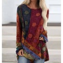 Boho Print Long Sleeve Top