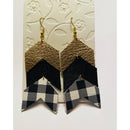 3 Tiered Chevron Earrings