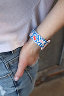 Blue Cheetah Apple Watch Band